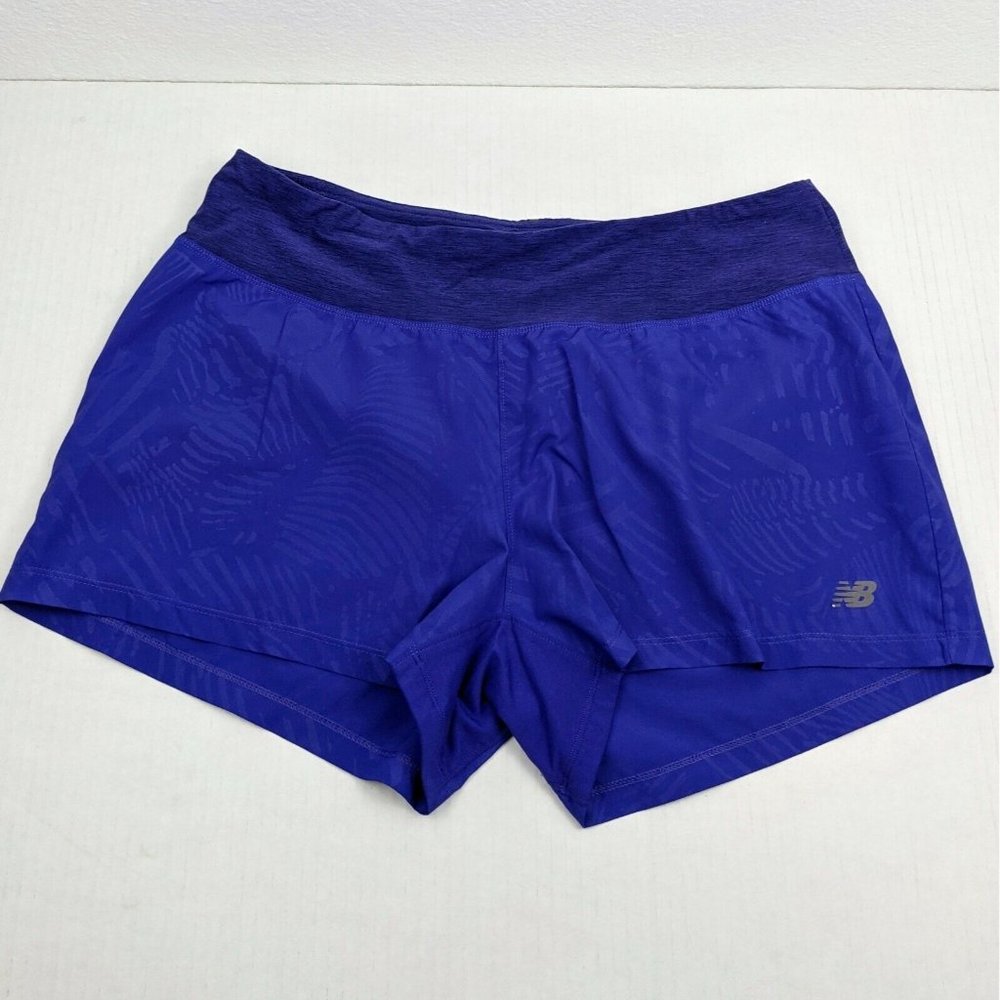 New Balance Women's Athletic Running Shorts Purple Size Large - Picture 1 of 4